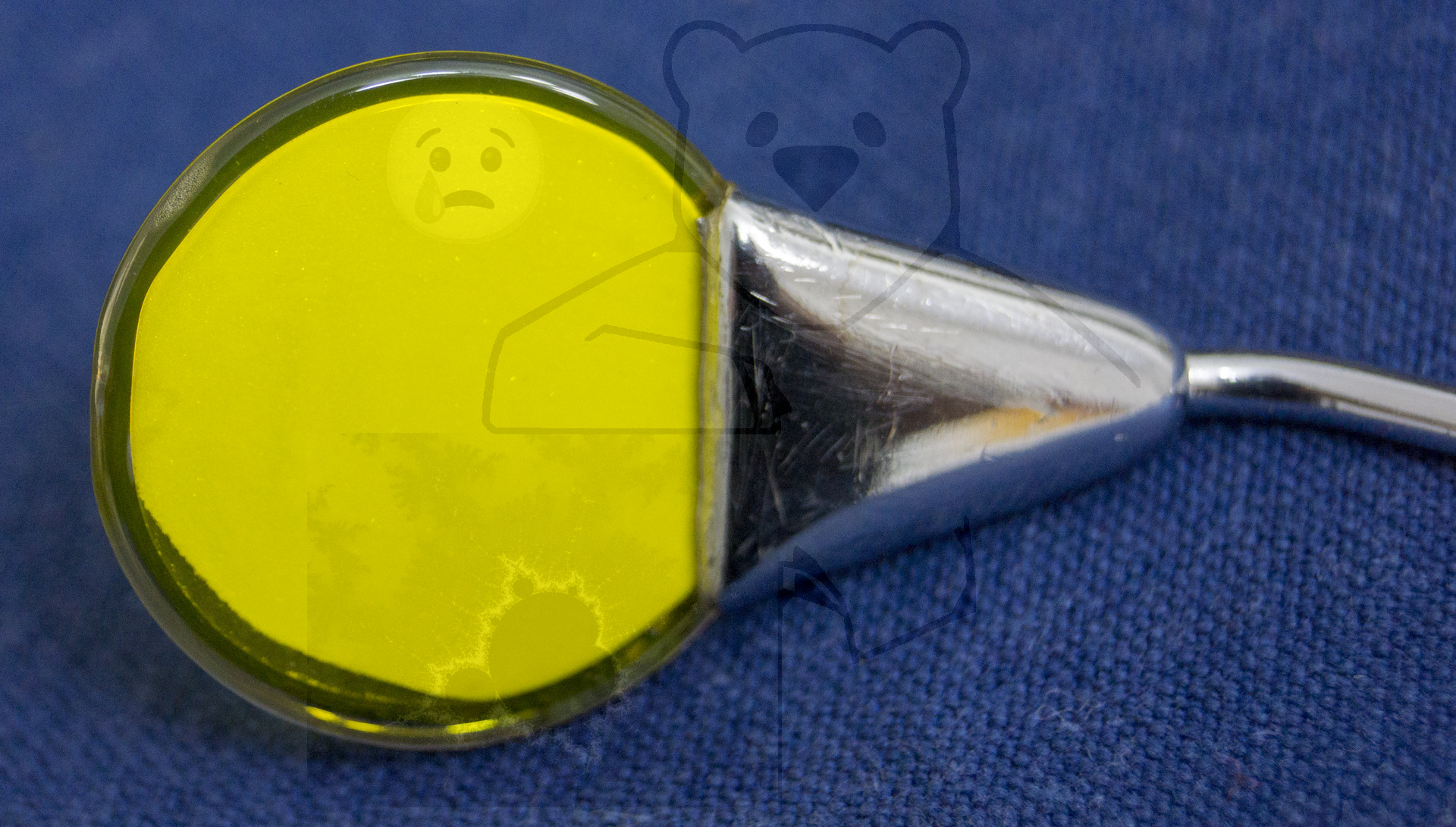 Unbekannter Röntgenspiegel, Detailaufname Leuchtfläche